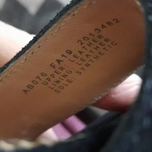 J.Crew Stella 3.5 Inch Block Heel Black Suede Leather Strappy Sandal Size 8.5 - Picture 14 of 16